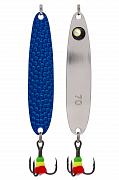 Фото блесна зимняя 5813, вес 15,0 гр, длина 70 мм, цвет серебро с глазом/прыщ синий agb